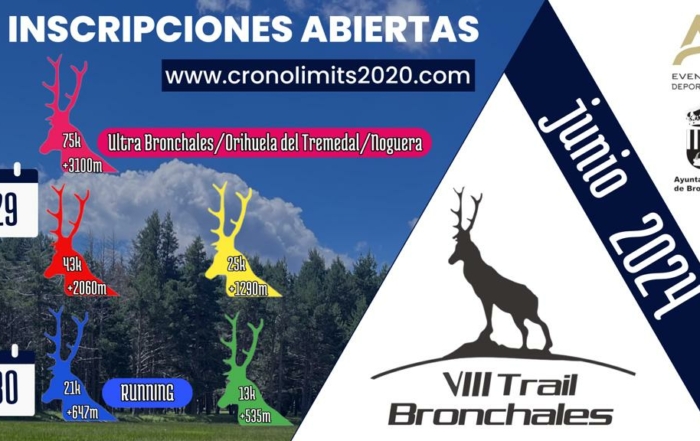 VIII Trail Bronchales cartel presentacion