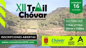 inscríbete a la nueva edición del Trail de Chóvar